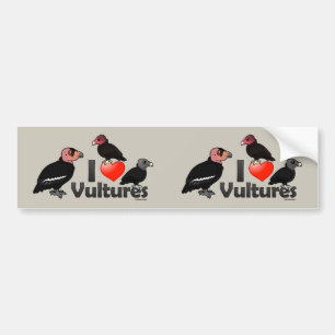 I Love Vultures (North America) Bumper Sticker