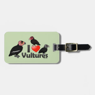 I Love Vultures (North America) Luggage Tag