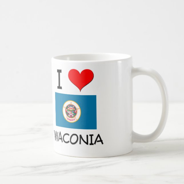 I Love Waconia Minnesota Coffee Mug (Right)