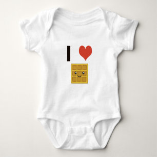 I love Waffles Baby Bodysuit