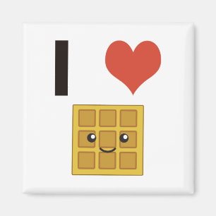 I love Waffles Magnet