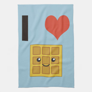 I love Waffles Tea Towel