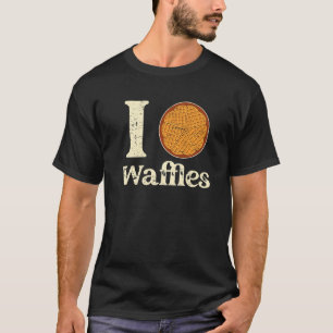 I Love Waffles Waffle Men Women Kids Christmas Bak T-Shirt
