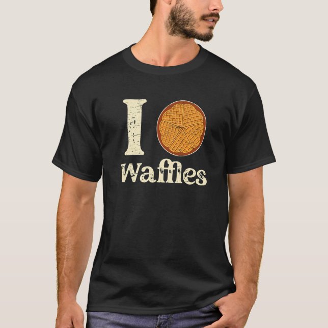 I Love Waffles Waffle Men Women Kids Christmas Bak T-Shirt (Front)