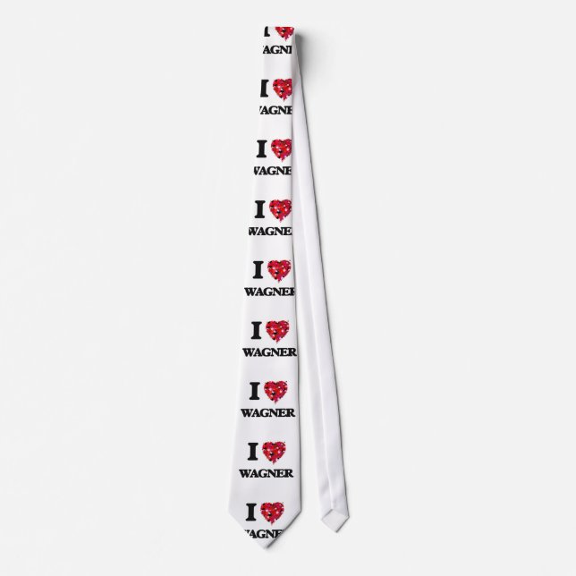 I Love Wagner Tie (Front)
