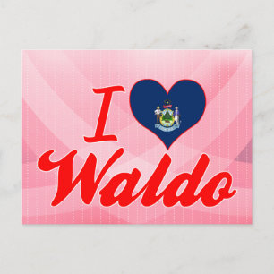 I Love Waldo, Maine Postcard