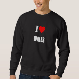 I Love Wales Cymru Welsh Football Rugby Sports Sup Sweatshirt