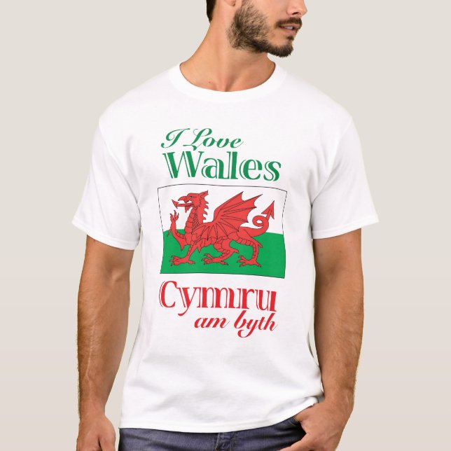 I Love Wales T-Shirt (Front)