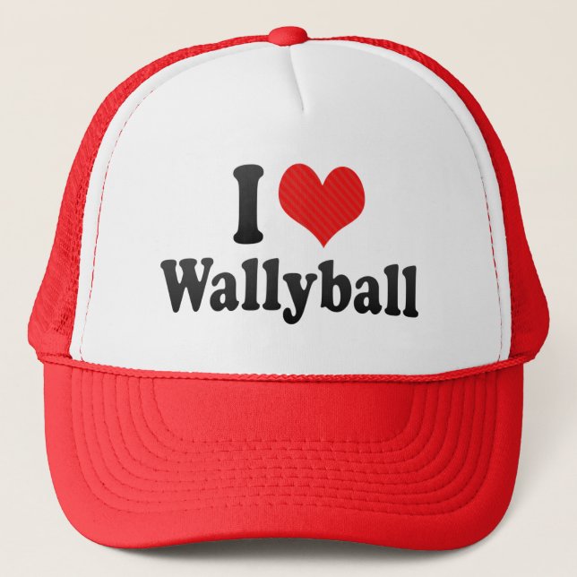 I Love Wallyball Trucker Hat (Front)