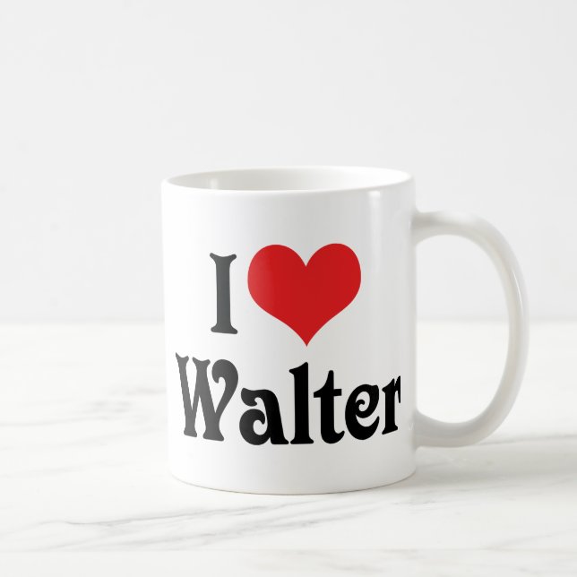 I Love Walter Coffee Mug (Right)