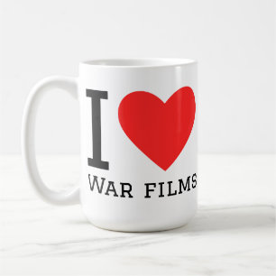 i love war films coffee mug