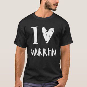 I Love WARREN Boyfriend  and Cute Birthday Family T-Shirt
