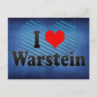 I Love Warstein, Germany Postcard
