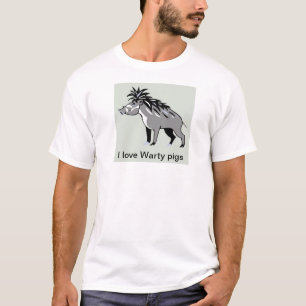 I love WARTY PIGS - Wildlife - Nature - Animal T-Shirt