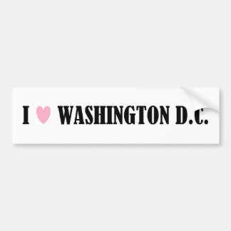 I LOVE WASHINGTON D.C. BUMPER STICKER
