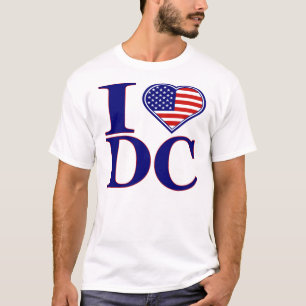 I Love Washington DC Forth Of July Edition T-Shirt