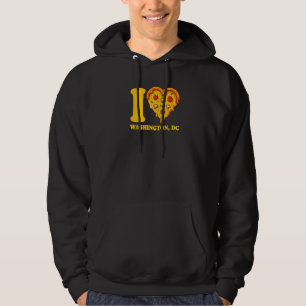 I Love Washington Dc Pizza I Heart Washington Dc P Hoodie