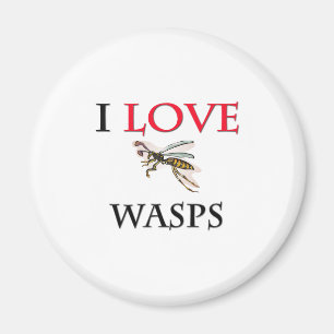 I Love Wasps Magnet