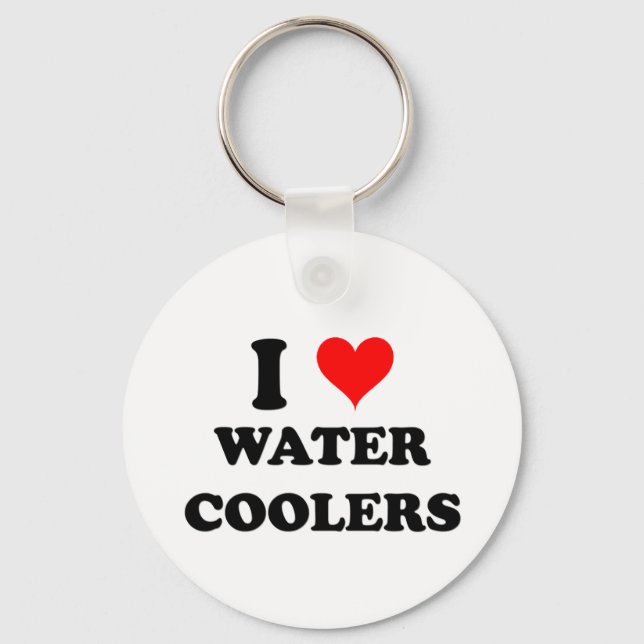 I Love Water Coolers Key Ring (Front)