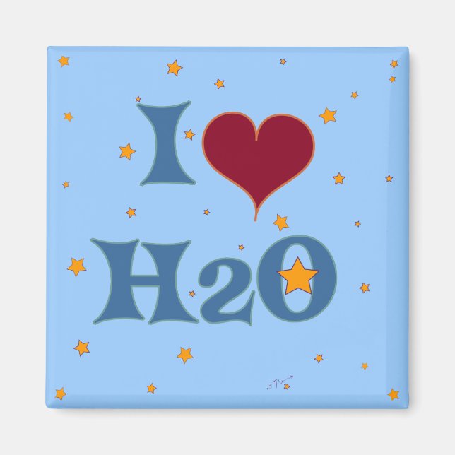I Love Water! Magnet (Front)