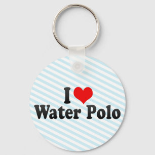 I Love Water Polo Key Ring