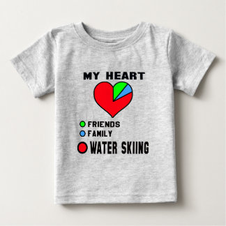 I love Water Skiing. Baby T-Shirt