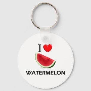 I Love Watermelon Key Ring