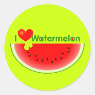 I Love Watermelon Sticker