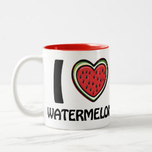 I love Watermelon Two-Tone Coffee Mug