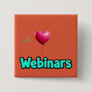 "I Love Webinars" Orange Button