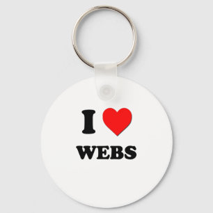 I love Webs Key Ring