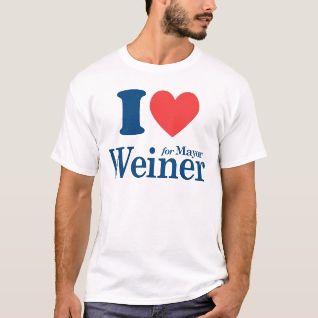 I Love Weiner T-Shirt (Front)