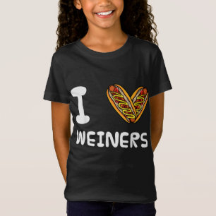 I Love Weiners Hotdogs Frankfurter Wiener Frank Sa T-Shirt