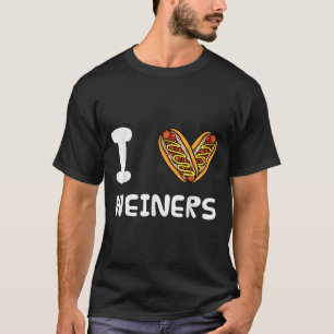 I Love Weiners Hotdogs Frankfurter Wiener Frank Sa T-Shirt