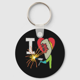I Love Welding Key Ring