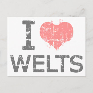 I Love Welts Postcard
