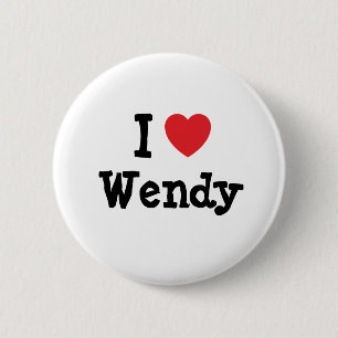 I love Wendy heart T-Shirt 6 Cm Round Badge