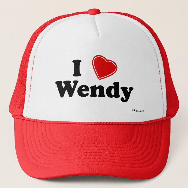 I Love Wendy Trucker Hat (Front)