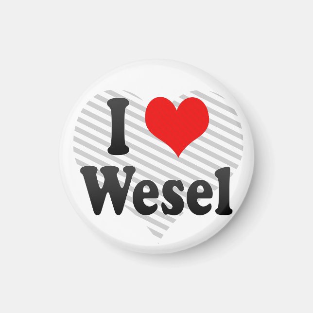 I Love Wesel, Germany. Ich Liebe Wesel, Germany Magnet (Front)
