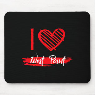 I Love West Int I Heart West Int Mouse Mat