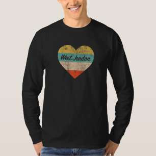 I Love West Jordan Utah Vintage Distressed Retro T-Shirt
