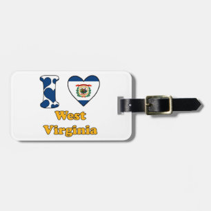I love West Virginia Luggage Tag
