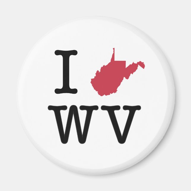 I Love West Virginia Magnet (Front)