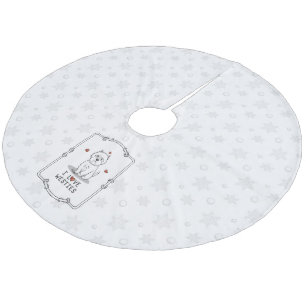 I Love Westies - West Highland White Terriers Fleece Tree Skirt