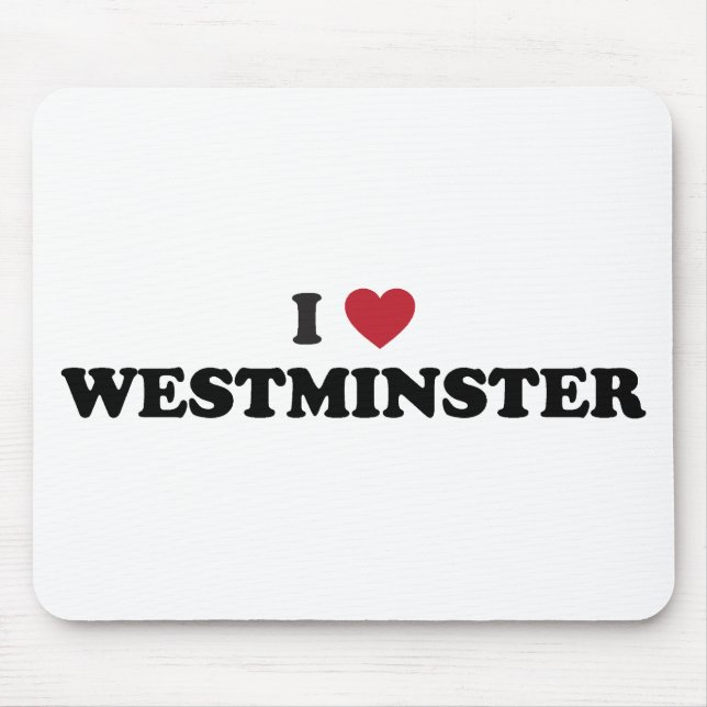 I Love Westminster Colorado Mouse Mat (Front)