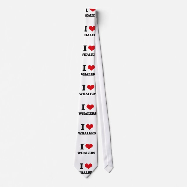 I love Whalers Tie (Front)
