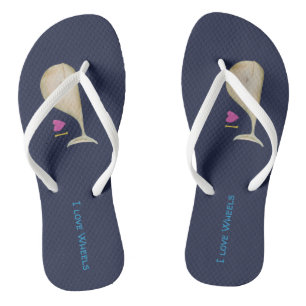 I love Whales Flip Flops