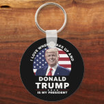 I Love When I Wake Up and Donald Trump My Presiden Key Ring<br><div class="desc">I Love When I Wake Up and Donald Trump Is My President Trump/Vance 2025</div>
