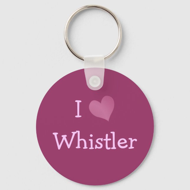 I Love Whistler Key Ring (Front)