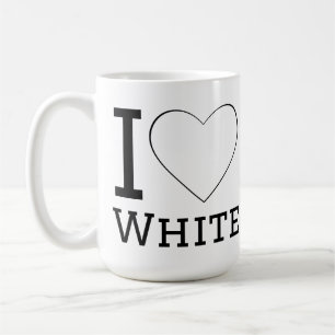 I love white  coffee mug